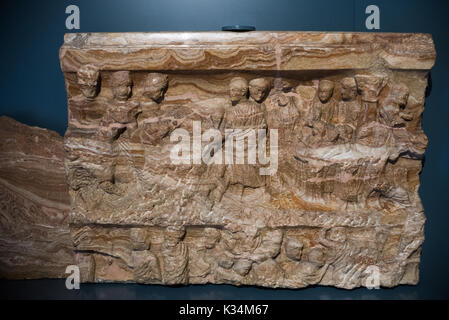 Brescia, Italien, 11. August 2017, alte Skulptur im Museum der römischen Ruinen und Santa Giulia Stockfoto