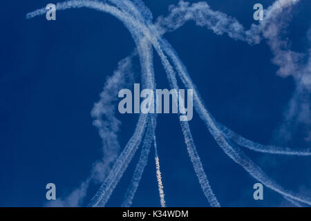 Italienische demoteam Frecce Tricolori Stockfoto