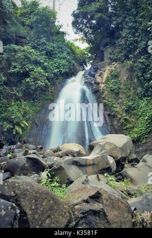 Wasserwand von Amir Chupan Kethak, in Malang Indonesien Stockfoto