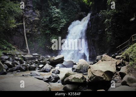 Wasserwand von Amir Chupan Kethak, in Malang Indonesien Stockfoto