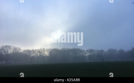 Foto muss Gutgeschrieben © Alpha Presse 066465 28/12/2016 Nebel in Highbury Felder nördlich von London. Stockfoto
