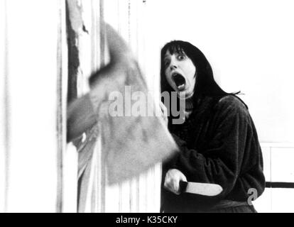 Foto muss Gutgeschrieben © Alpha Presse 013 (1980) Shelley Duvall als Wendy Torrance und Jack Nicholson als Jack Torrance in dem Film "Shining". Stockfoto