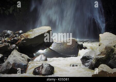 Wasserwand von Amir Chupan Kethak, in Malang Indonesien Stockfoto