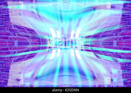 Ein digital geändert psychedelischen Abstract Background Image. Stockfoto