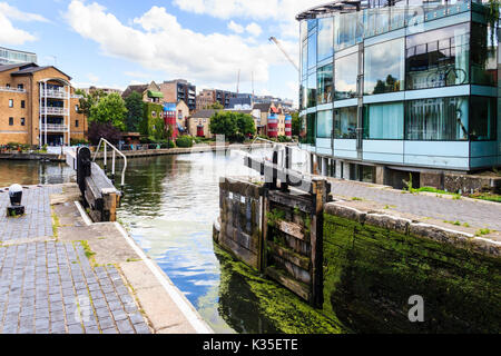 Stadt Straße sperren, Regent's Canal, Islington, London, UK Stockfoto