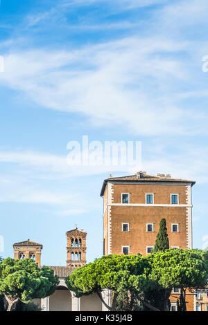 Palazzo Venezia piazza Venezia gesehen Stockfoto