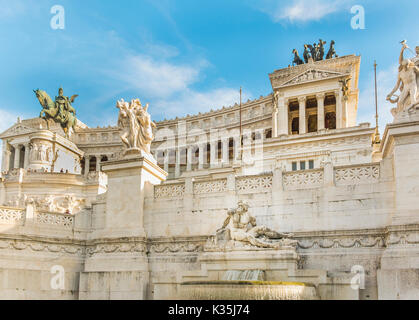 Altare della Patria, Monumento nazionale a Vittorio Emanuele II. Stockfoto