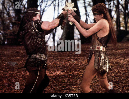 Red Sonja, USA 1985 Regie: Richard Fleischer Darsteller: Arnold Schwarzenegger, Brigitte Nielsen Stockfoto