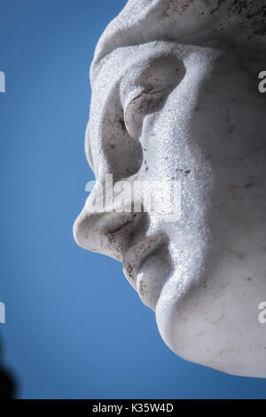 Menschliche Stein Abbildung im Friedhof, Andalusien, Spanien Stockfoto