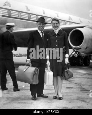 RICHARD ATTENBOROUGH UND FRAU SHEILA SIM SHEILA SIM, RICHARD ATTENBOROUGH Stockfoto