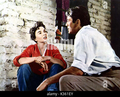 Das grosse Land JEAN SIMMONS, Gregory Peck Datum: 1958 Stockfoto