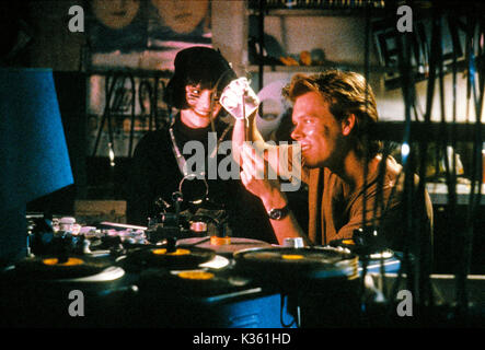 DAS GESAMTBILD JENNIFER JASON LEIGH, KEVIN BACON, DAS GESAMTBILD JENNIFER JASON LEIGH, KEVIN BACON Datum: 1989 Stockfoto