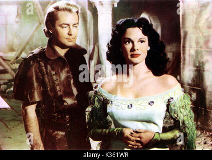 Der schwarze Ritter Alan Ladd, Patricia Medina Datum: 1954 Stockfoto