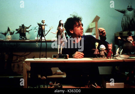 THE Nightmare before Christmas TIM BURTON Verfasser mit Modelle Datum: 1993 Stockfoto