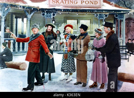 Durch DAS LICHT DER silbernen Mond L-R, LEON AMES, Mary Wickes, DORIS DAY,, ROSMARIN FINDEN, RUSSELL ARME Stockfoto