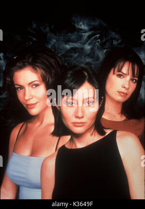 CHARMED L-R, Alyssa Milano, Shannen Doherty, Holly Marie Combs Stockfoto