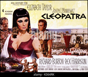 CLEOPATRA EIN FUCHS-FILM AUS DEM 20. JAHRHUNDERT CLEOPATRA ELIZABETH TAYLOR Datum: 1963 Stockfoto