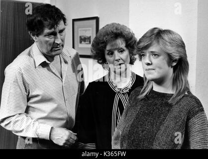 CORONATION STREET MARK EDEN, BARBARA KNOX, Sally Ann MATTHEWS Stockfoto