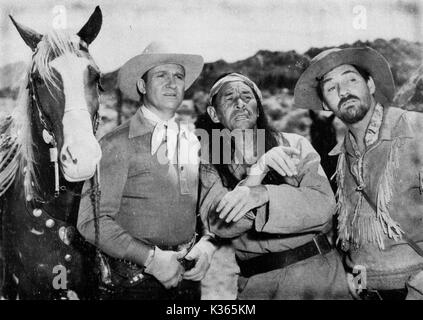 Indische HOHEITSGEBIET CHAMPION, Gene Autry, CHARLES STEVENS UND PAT BUTTRAM Stockfoto