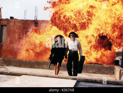 DESPERADO Salma Hayek und Antonio Banderas Regie: ROBERT RODRIGUEZ FILM VON COLUMBIA PICTURES CORP. Datum: 1995 Stockfoto