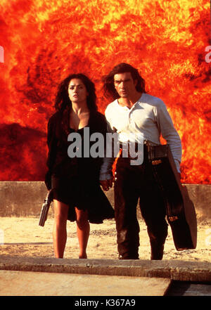 DESPERADO Salma Hayek und Antonio Banderas Regie: ROBERT RODRIGUEZ FILM VON COLUMBIA PICTURES CORP. Datum: 1995 Stockfoto