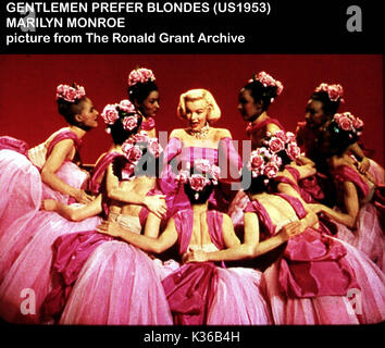 Blondinen bevorzugt Marilyn Monroe Datum: 1953 Stockfoto