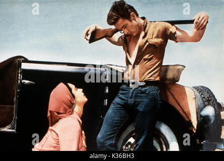 Riesige Elizabeth Taylor, James Dean Datum: 1956 Stockfoto