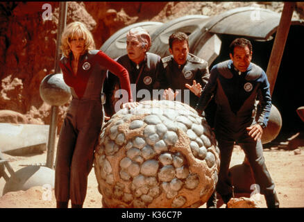 GALAXY QUEST SIGOURNEY WEAVER, ALAN RICKMAN, TIM ALLEN UND TONY SHALHOUB DREAMWORKS SKG GALAXY QUEST (US 1999) (VON LINKS NACH RECHTS) SIGOURNEY WEAVER, ALAN RICKMAN, TIM ALLEN UND TONY SHALHOUB DREAMWORKS SKG Datum: 1999 Stockfoto