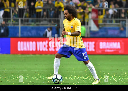 Porto Alegre, Brasilien. 31 Aug, 2017. PORTO ALEGRE, RS - 31.08.2017 - BRASILIEN - Ecuador - Marcelo do Brasil, bei einem Qualifikationsspiel für die Südamerikanische Qualifikation für die FIFA WM 2018, am Grêmio Arena statt, im Norden der Stadt von Porto Alegre, in der Nacht zum Donnerstag, 31. (Foto: Eduardo Carma/Foto Premium) Credit: Eduardo Carma/Alamy leben Nachrichten Stockfoto