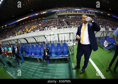 Saitama, Japan. 31 Aug, 2017. Ange Postecoglou (AUS) Fußball: Australien Haupttrainer Ange Postecoglou vor der FIFA WM Russland asiatischen Qualifier 2018 Endrunde Gruppe B Spiel zwischen Japan 2-0 Australien an der Saitama Stadion 2002 in Saitama, Japan. Credit: kenzaburo Matsuoka/LBA/Alamy leben Nachrichten Stockfoto