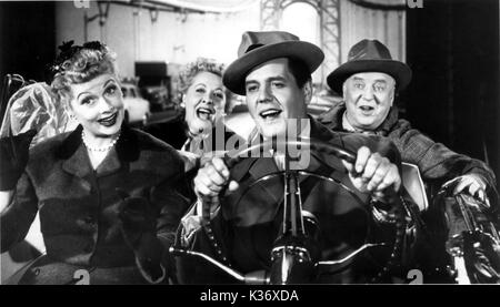 ICH LIEBE LUCY LUCILLE BALL, VIVIAN VANCE, DESI ARNAZ, WILLIAM FRAWLEY, ICH LIEBE LUCY Stockfoto