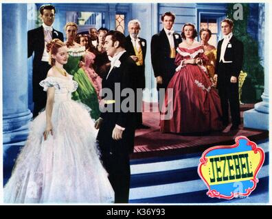 Isebel L-R, Bette Davis, GEORGE BRENT UND WEIT GRUPPE, Henry Fonda, MARGARET LINDSAY, Richard Cromwell Datum: Stockfoto