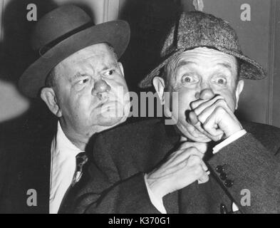 OLIVER HARDY UND STAN LAUREL IN 1952 Stockfoto