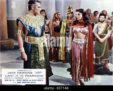 LAND DER PHARAONEN JACK HAWKINS UND JOAN COLLINS EIN WARNER BROS FILM Datum: 1955 Stockfoto