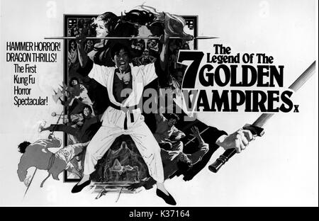 Die LEGENDE VON DEN 7 goldenen VAMPIRE POSTER BILDEN DIE RONALD GRANT ARCHIV Stockfoto