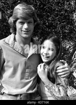 LITTLE HOUSE ON THE PRAIRIE DEAN BUTLER als Almanzo Wilder, Melissa Gilbert als Laura Ingalls NBC TV Stockfoto