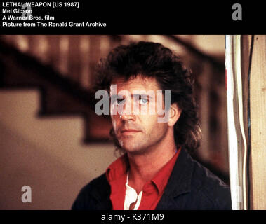 LETHAL WEAPON MEL GIBSON Datum: 1987 Stockfoto