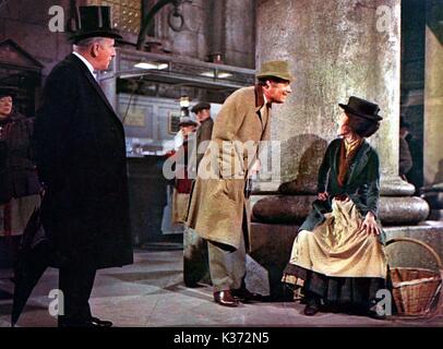 MY FAIR LADY WILFRID HYDE WHITE, REX HARRISON UND AUDREY HEPBURN EIN WARNER BROS FILM Datum: 1964 Stockfoto