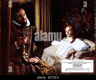 Maria, Königin der Schotten Daniel Massey als Graf von Essex und Glenda Jackson als Elizabeth I Datum: 1971 Stockfoto