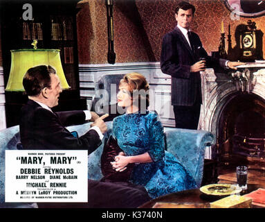 MARY, MARY L-R, Michael Rennie, Debbie Reynolds, Barry Nelson Stockfoto