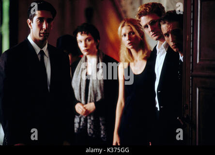 Die PALLBEARER MIRAMAX FILMS DAVID SCHWIMMER, Toni Collette, GWYNETH PALTROW, MICHAEL RAPAPORT, MICHAEL VARTAN Öffnen der Tür Datum: 1996 Stockfoto