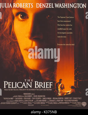 DER PELICAN BRIEF WARNER BROS JULIA ROBERTS DER PELICAN BRIEF WARNER BROS JULIA ROBERTS Datum: 1993 Stockfoto