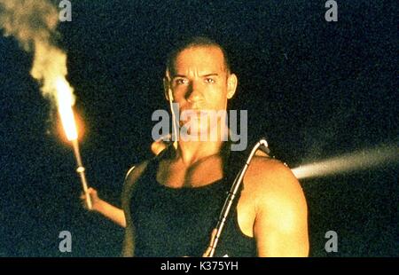 PITCH BLACK PITCH BLACK VIN DIESEL VIN DIESEL Datum: 2000 Stockfoto