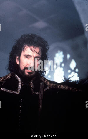 ROBIN HOOD PRINCE OF THIEVES Alan Rickman Datum: 1991 Stockfoto