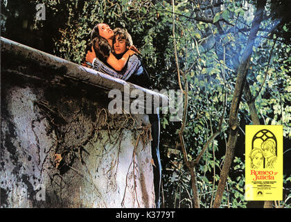 ROMEO UND JULIA OLIVIA HUSSEY UND LEONARD WHITING EIN PARAMOUNT BILD Datum: 1968 Stockfoto