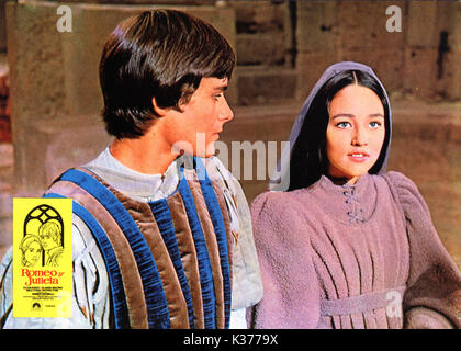 ROMEO UND JULIA LEONARD WHITING UND OLIVIA HUSSEY EIN PARAMOUNT BILD Datum: 1968 Stockfoto