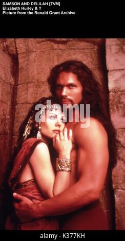 SAMSON UND DELILAH ELIZABETH HURLEY Stockfoto