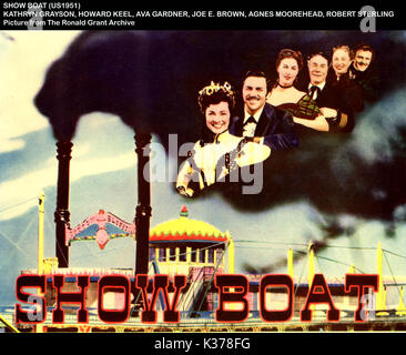 SHOW BOAT KATHRYN GRAYSON, Howard Keel, Ava Gardner, JOE E BRAUN, AGNES MOOREHEAD, ROBERT STERLING Datum: 1951 Stockfoto