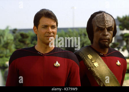 STAR TREK: DIE NÄCHSTE GENERATION Jonathan Frakes, Michael Dorn Stockfoto