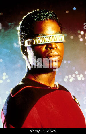 STAR TREK NEXT GENERATION PARAMOUNT FERNSEHEN LEVAR BURTON als Lieutenant Geordi La Forge Stockfoto